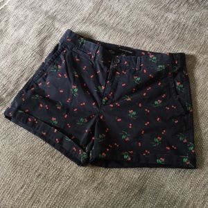 🍒BANANA REPUBLIC🍒 Cherry Shorts • Size 6